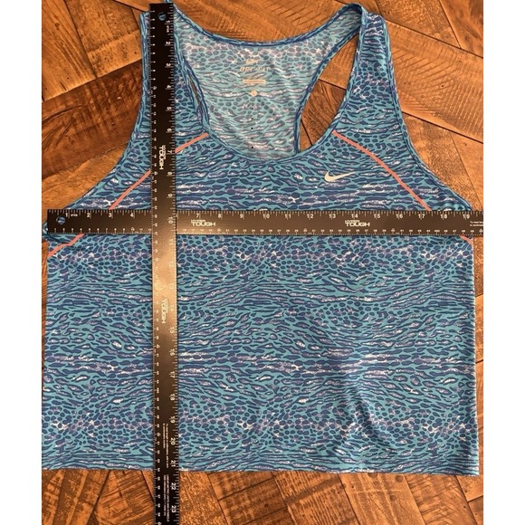 Nike Dri-FIT Tank Top Racerback‎ Animal Print Athletic Sleeveless Large - Picture 5 of 9
